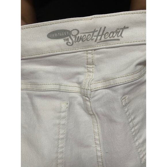 White jean shorts size 2 stretch - Picture 3 of 4